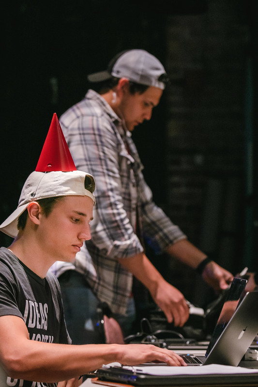 Two TEDx Wonder Producers hard at work