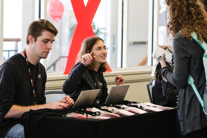 Check-in table from TED 2016